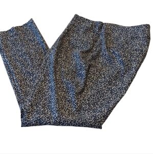 Phase Eight Tapered Leg Stretch Trousers Size 10 EUC Blue White British Designer